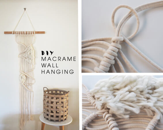 DIY Macramé Wall Hanging Set to make yourself (with instructions