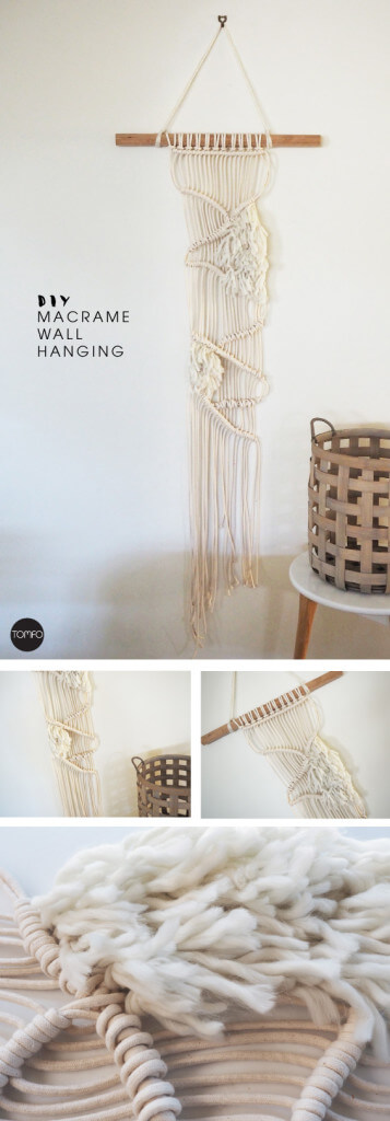 DIY Modern Macrame Wall hanging | TOMFO